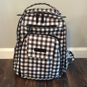 JuJuBe Gingham Be Right Back backpack/diaper bag